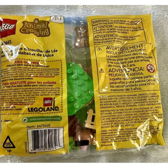 LEGO 30662 Animal Crossing Maple's Pumpkin Garden Poly‎ Bag Nintendo New Sealed - Picture 2 of 2